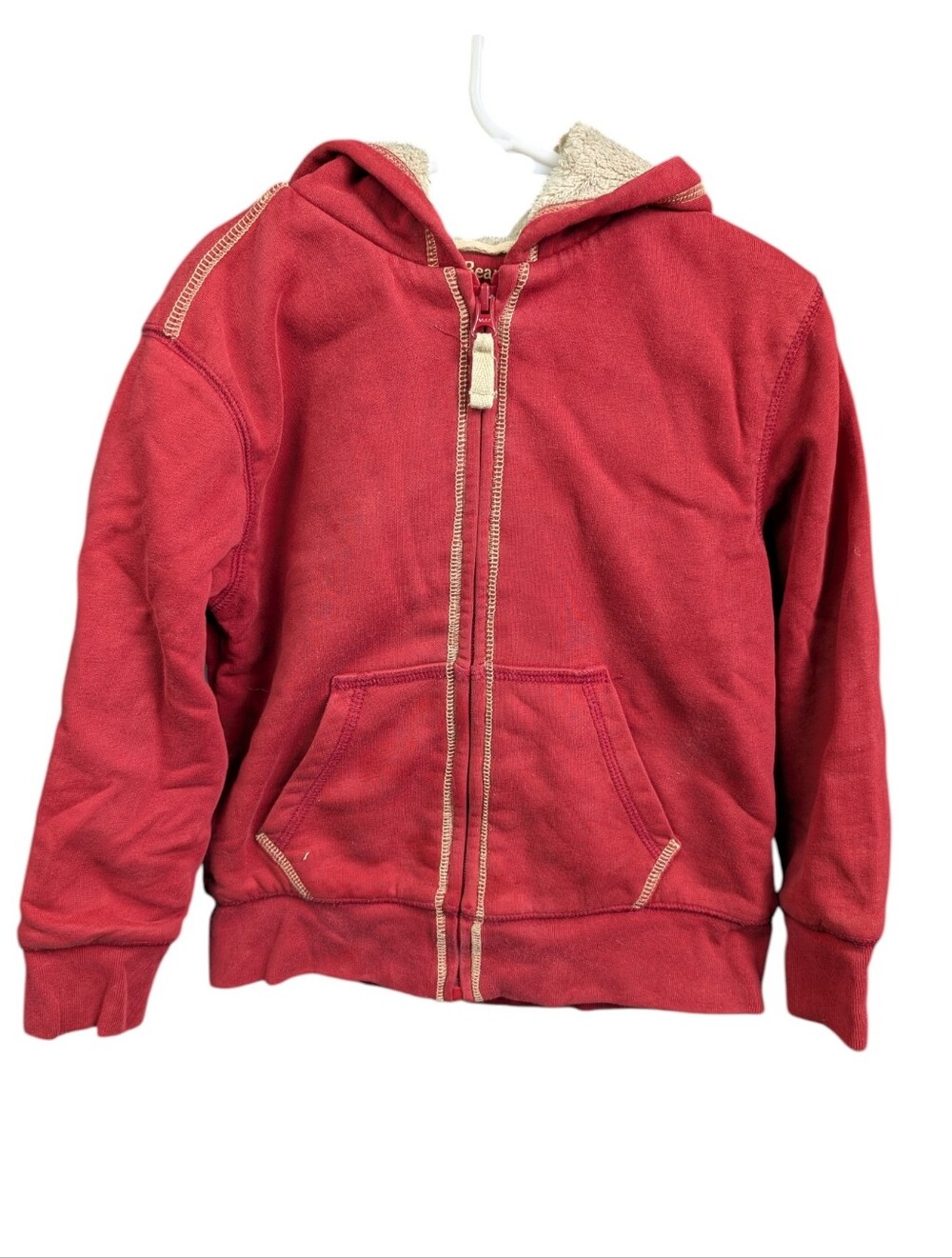 L.L. Bean Kids Hooded Lined Zip Jacket Sz 6